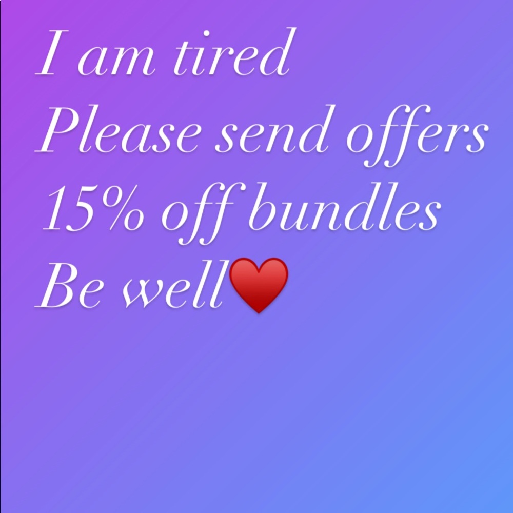 Open to all offers!